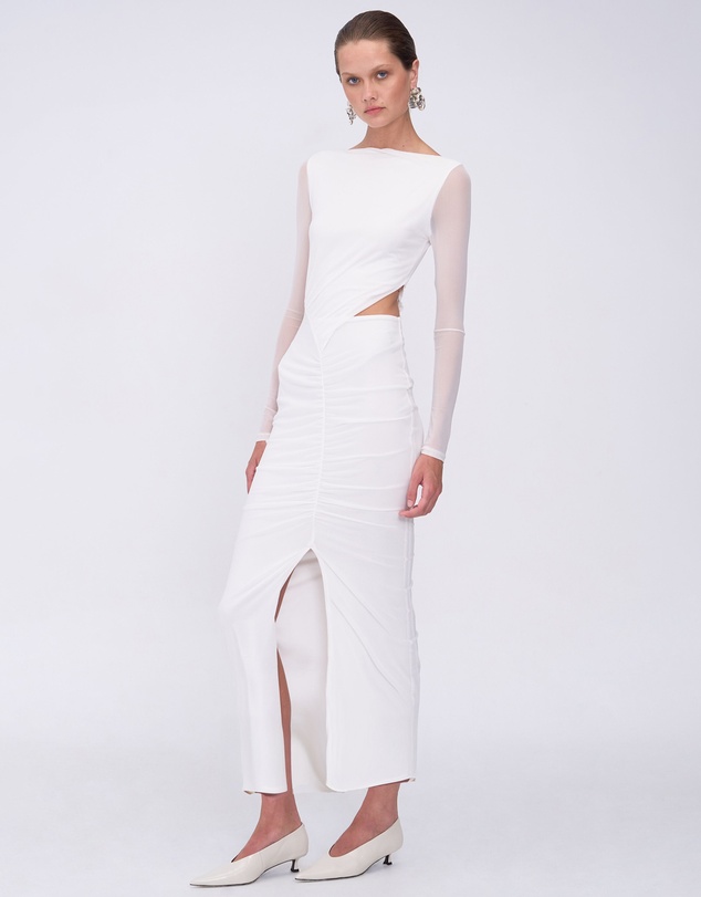 Suboo - Christy Mesh Ruched Front Maxi