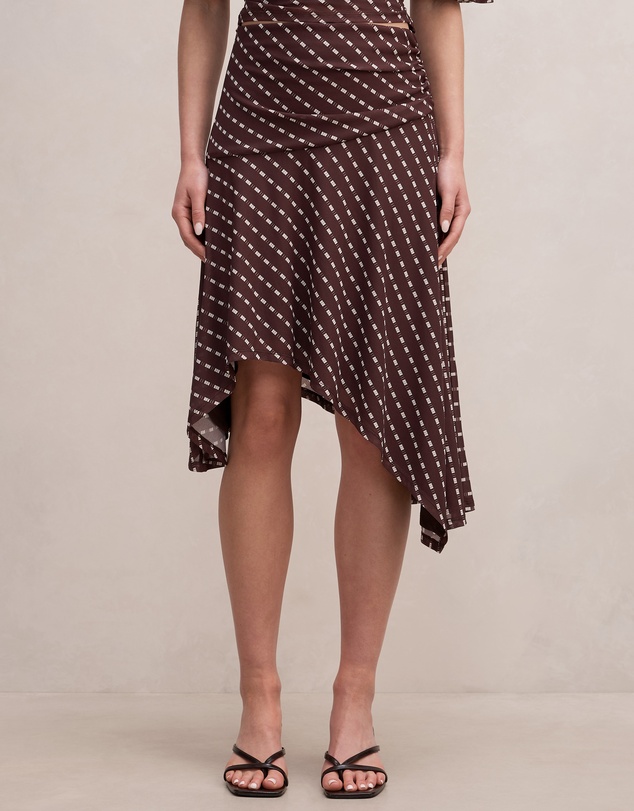 Forever New - Polly Hanky Hem Midi Skirt