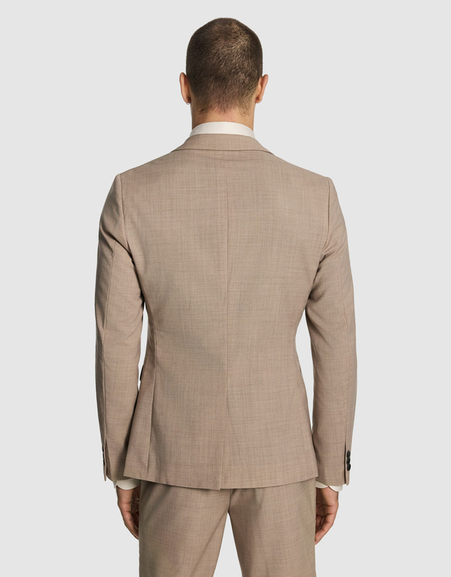 yd. - Cash Wool Blend Slim Suit Jacket