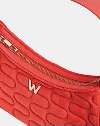 Wolf - Wolf Mimi Swirl Shoulder Bag with Scarf Radiant Red