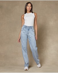 DRICOPER DENIM - Seville Straight Leg Blue Jeans
