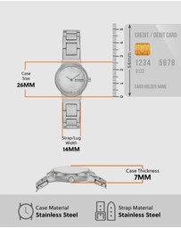 Skagen - Freja Lille Silver Tone Analogue Watch