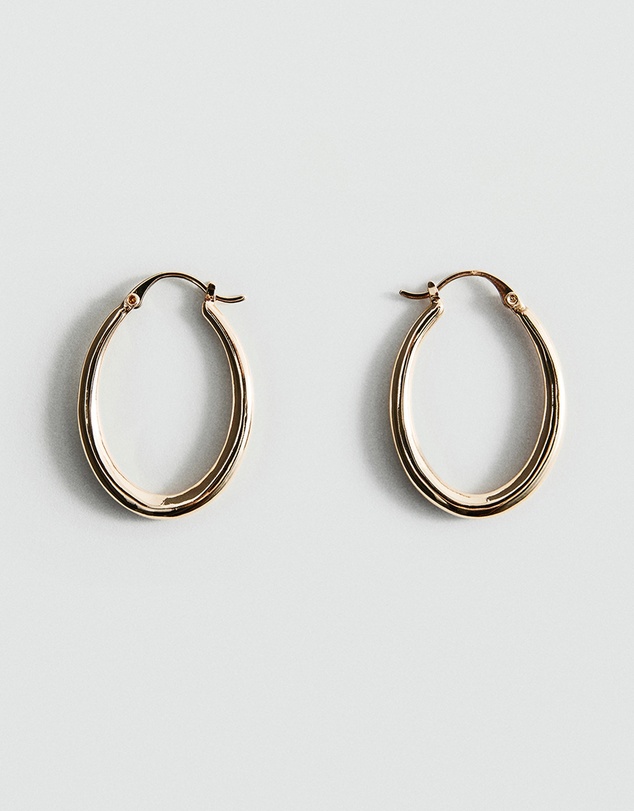 M.N.G - Oval Hoop Earrings