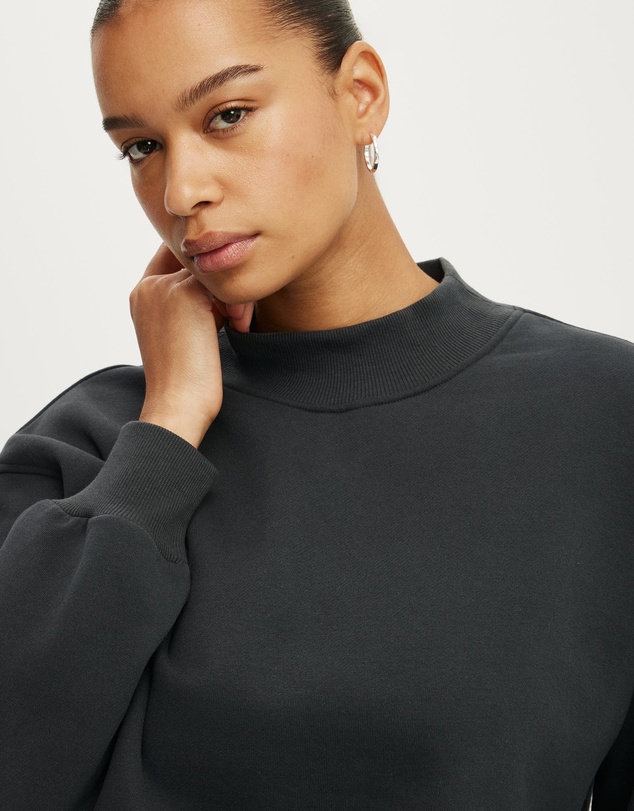 Cotton On - Mock Neck Sweatshirt