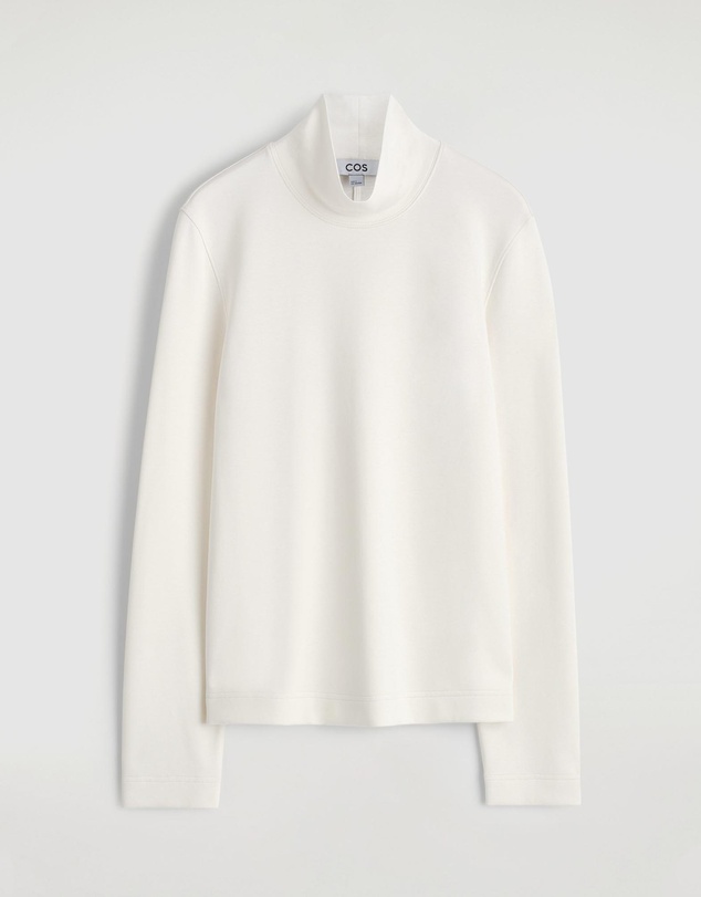 COS - High-Neck Jersey Top