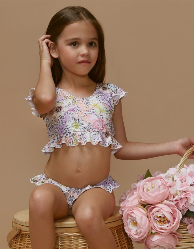 Aqua Blu Kids - Daisy Frill Bikini Set - Kids