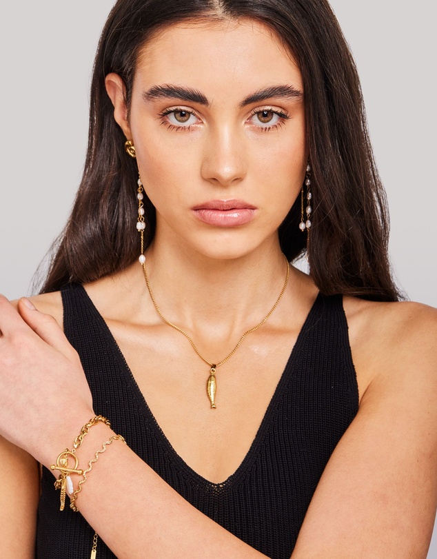 Zoe Olivia - Waterproof Solara Textured Wave Bracelet