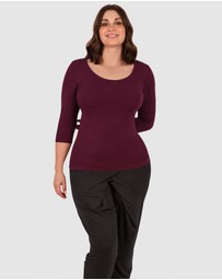 B Free Intimate Apparel - Bamboo 3/4 Sleeve Top
