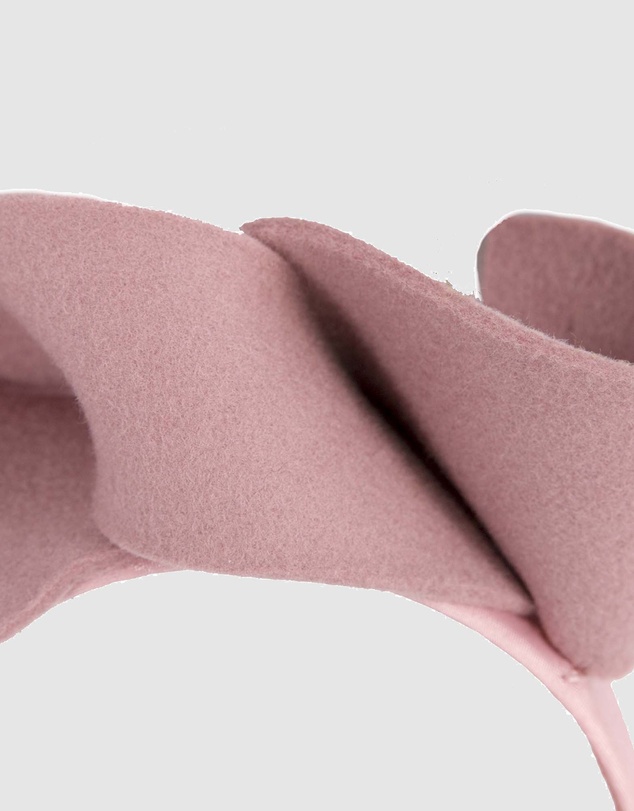 Max Alexander - Felt Dusty Pink Spiral Fascinator