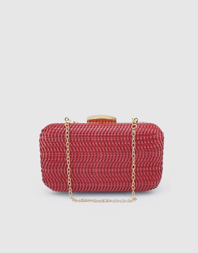 Izoa - Sophia Woven Clutch