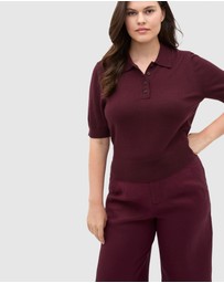 Seed Heritage - Australian Merino Knit Polo Top