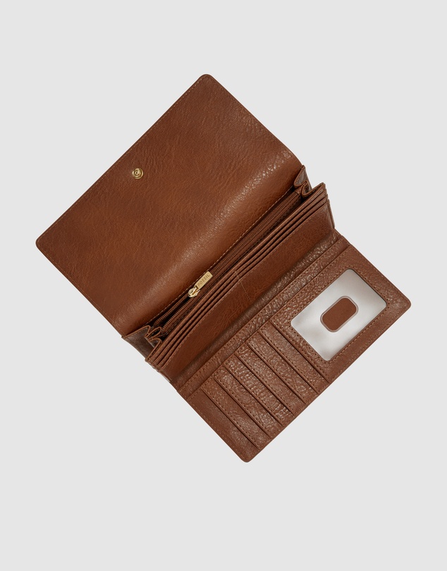 Fossil - Logan Brown RFID Flap Clutch