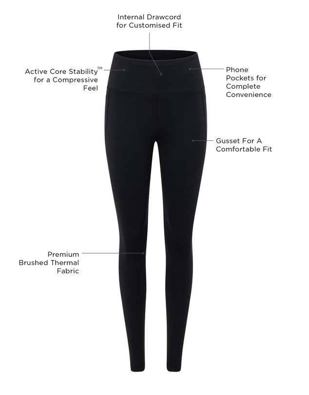 Lorna Jane - Amy Thermal Phone Pocket Full Length Leggings