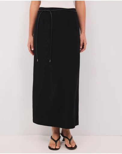 Calli - Mila Crepe Midi Skirt