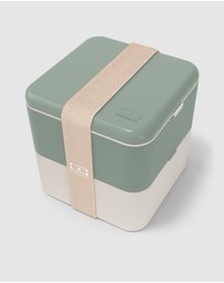 Monbento - Monbento Mb Square Bento Box - Bi-Colour Green