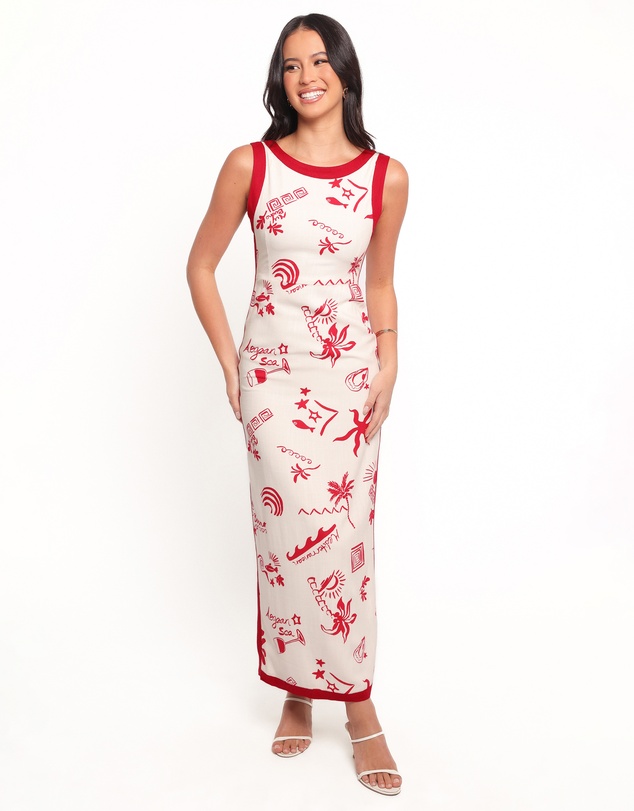 Petal & Pup - Fiori Maxi Dress - Red