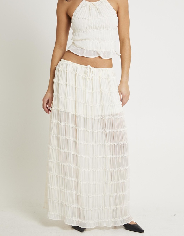Subtitled - Alda Shirred Maxi Skirt