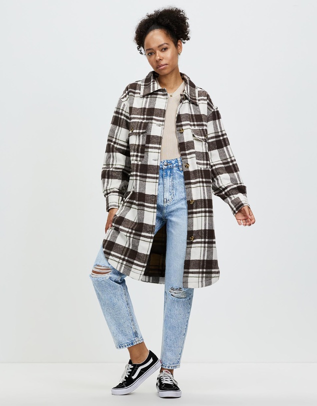 All About Eve - Sloane Check Shacket