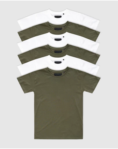Xander - 6-Pack Blanc Tee - Youth