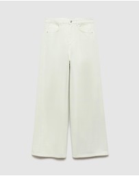 M.N.G - Mila Wideleg Mid-Rise Jeans