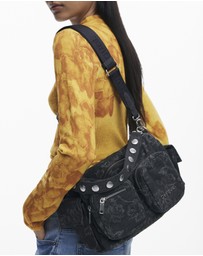 Desigual - Medium Pocket Embroidered Denim Bag