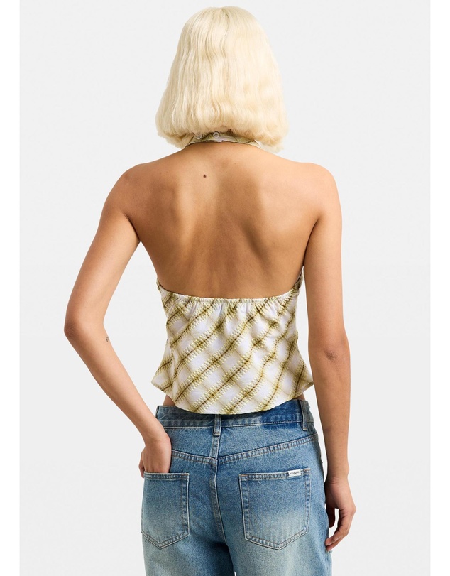 Insight - Abby Asymmetric Check Top