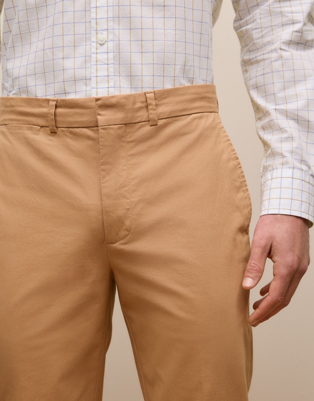 Trenery - Tailored Cuff Detail Pant in Camel