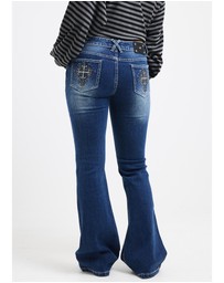 Neon Hart - Melrose Y2K Low Flare Denim Jeans