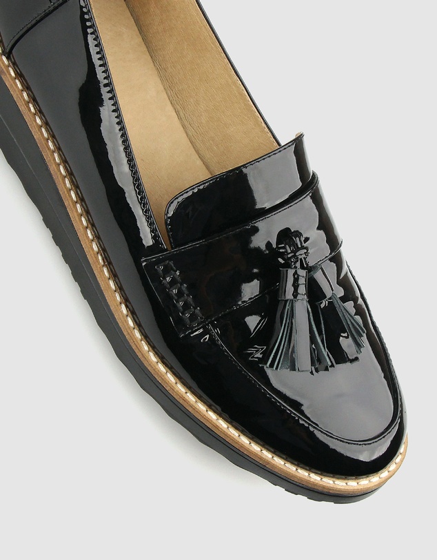 Airflex - Dori Leather Wedge Loafers