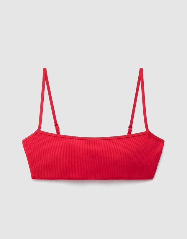 & Other Stories - Ribbed Bandeau Bikini Top
