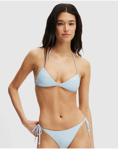 Cotton On Body - Side Gather Halter Bikini Top