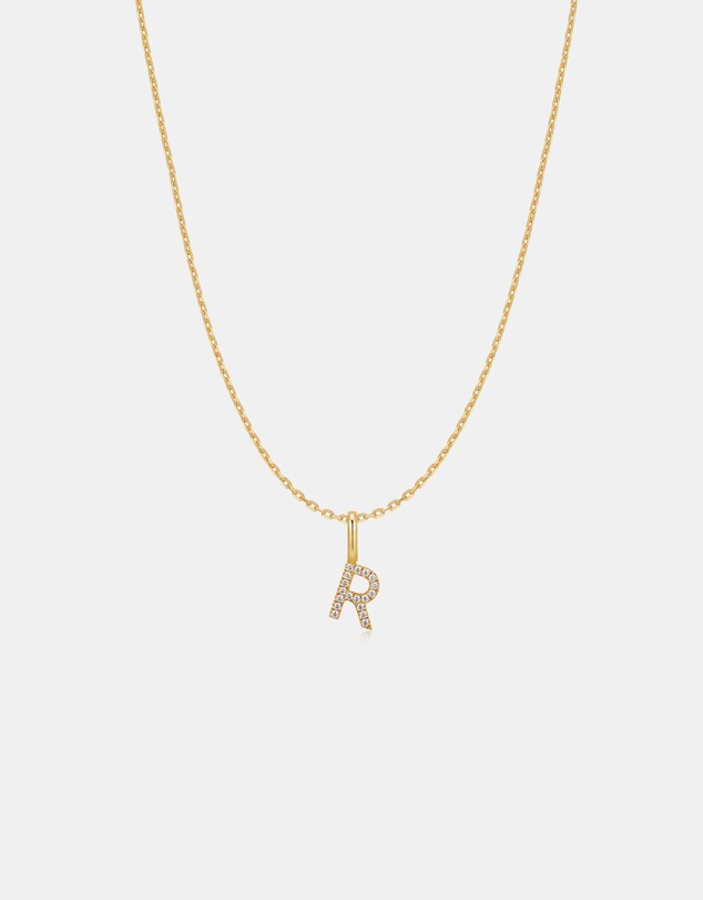 Ania Haie - Ania Haie Gold Letter R Initial Necklace