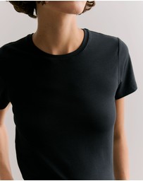 Trenery - Organically Grown Cotton T-shirt in Black