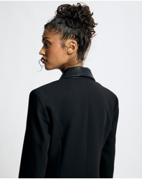 Lover - Salom Contrast Collar Suiting Coat