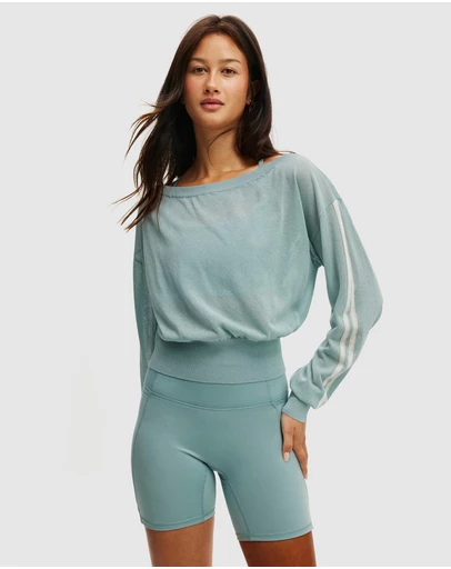 Cotton On Body Active - Sheer Asymmetric Knit Jumper
