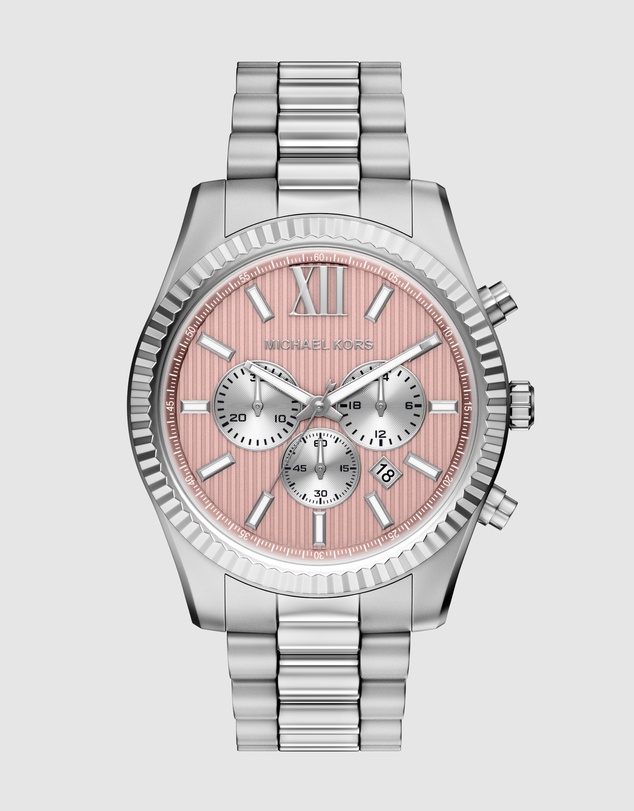 Michael Kors - Lexington Silver Tone Chronograph Watch