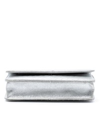 Pre-Loved by Azura Reborn - Pre-Loved CC Chevron Metallic Lambskin Wallet On Chain