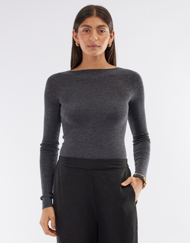 Amelius - Ellie Merino Knit Boat Neck