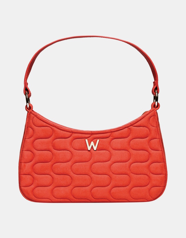 Wolf - Wolf Mimi Swirl Shoulder Bag with Scarf Radiant Red