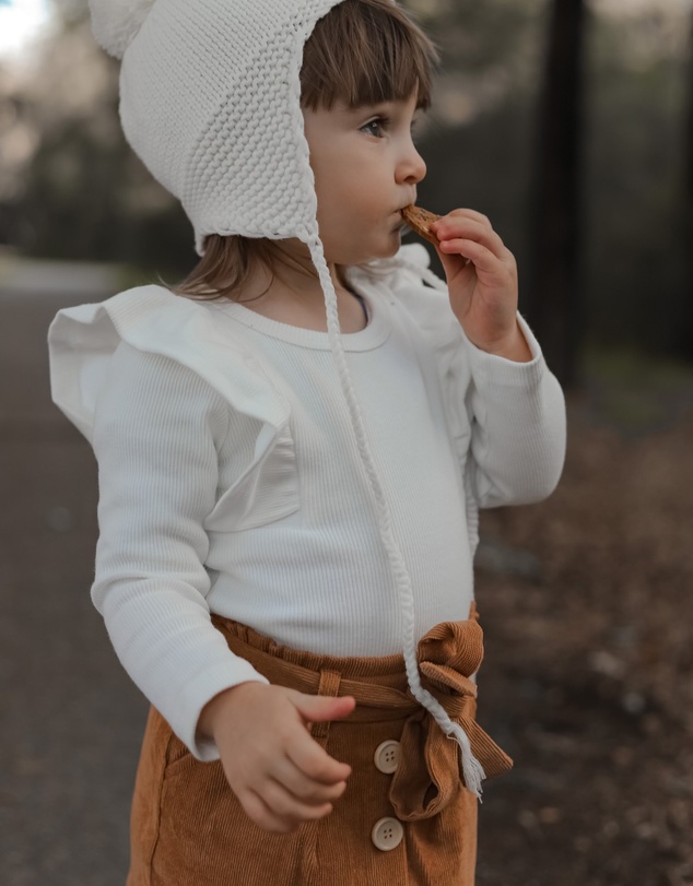 WITH LOVE FOR KIDS - Shimmy Thick Ribbed Long Sleeve Top - Kids