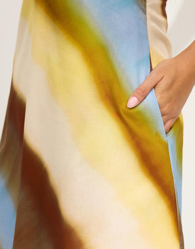 Dazie - Zadie Halter Linen Blend Mini Dress