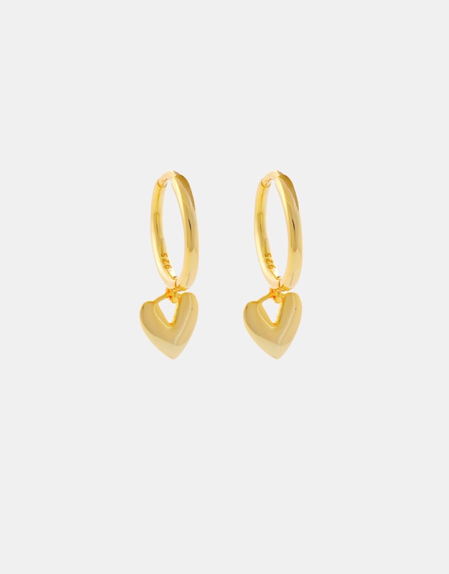 Pastiche - Gold Amara Huggies Gold Plated 925 Sterling silver Earrings