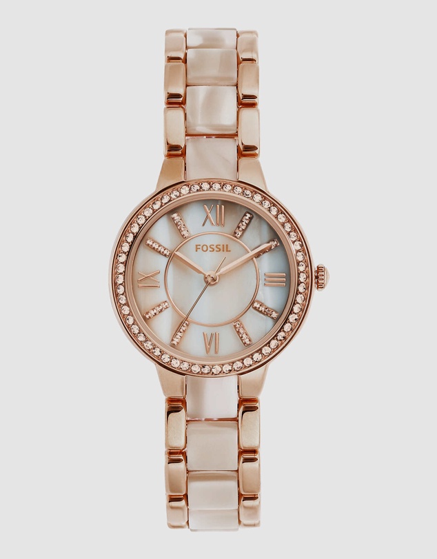 Fossil - Virginia Rose Gold Tone Analogue Watch