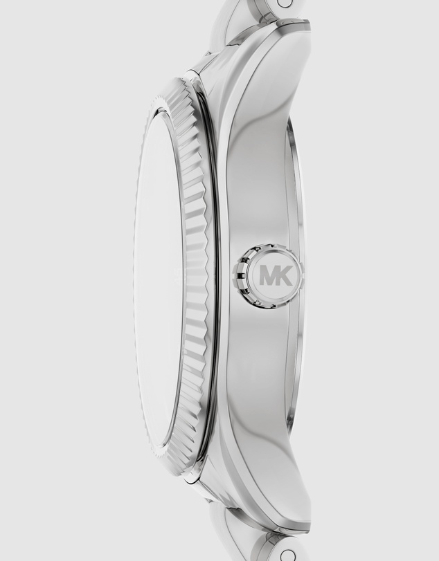 Michael Kors - Lexington Silver Tone Analogue Watch