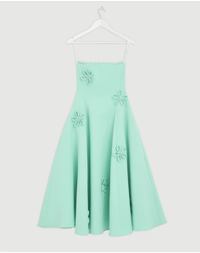 Revibe - Repaired BY JOHNNY. Sky Flower Strapless Dress - AU 8
