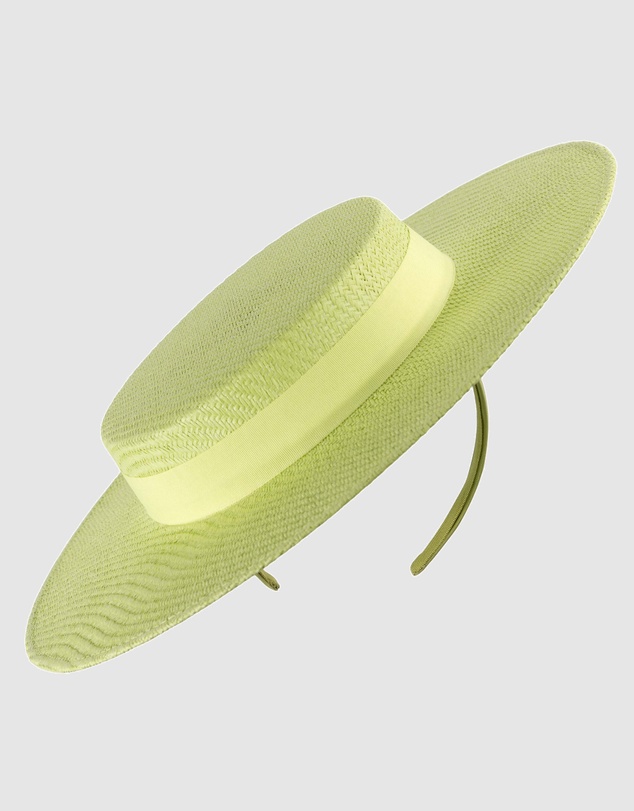 Max Alexander - Lime Boater Hat