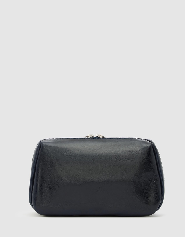 Republic of Florence - The Otto Blue Leather Dopp Kit
