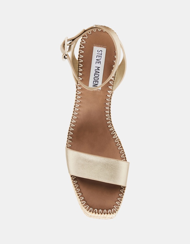 Steve Madden - Cassie Gold Leather Heels