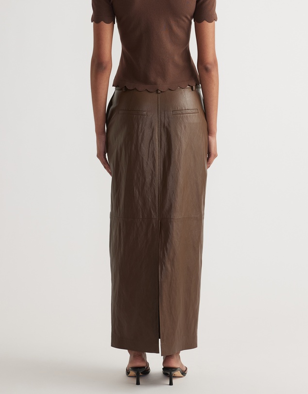 Decjuba - Faux Leather Maxi Skirt