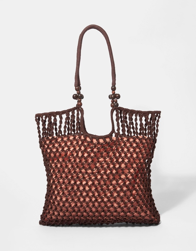 & Other Stories - Bead-Detail Crocheted Tote Bag